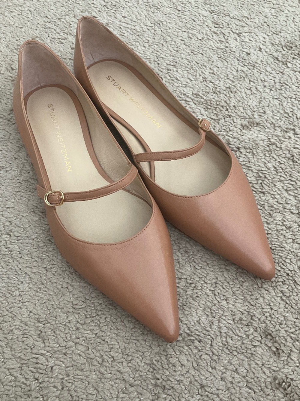 WEITZMAN Emilia leather Mary Jane flats
